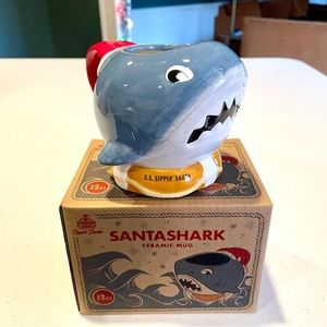 New BeachBum Berry Sippin’ SantaShark Santa Shark Ceramic Tiki Mug